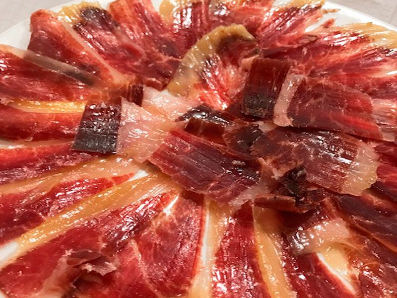 Jamón ibérico en El Descanso